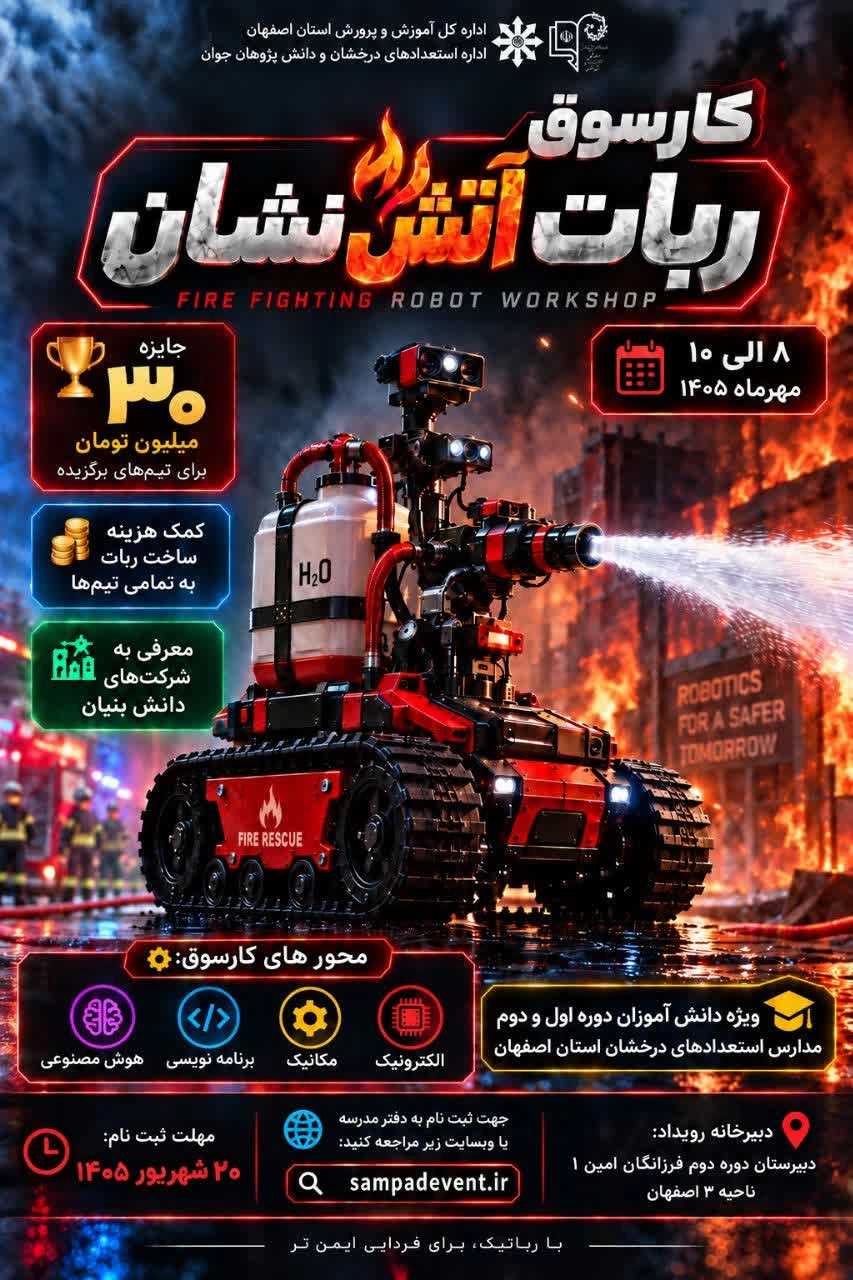 کارسوق تخصصی ربات آتش نشان